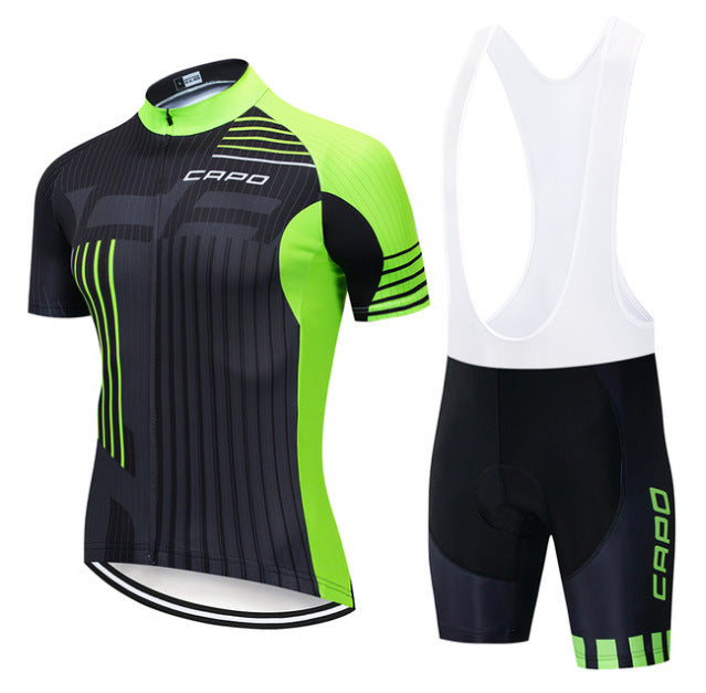 Cycling Jersey Short Sleeve Suit Men Summer - Blue Force Sports