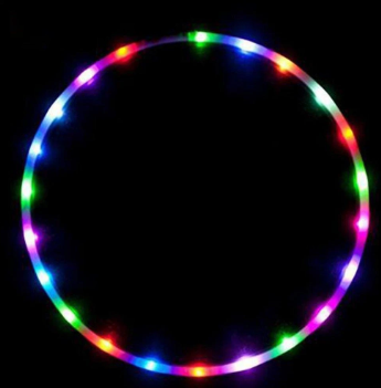 Premium LED Lights Glow In Dark Hoop - Blue Force Sports