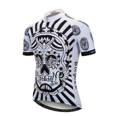 Weimostar skull jersey men's pirate jersey - Blue Force Sports
