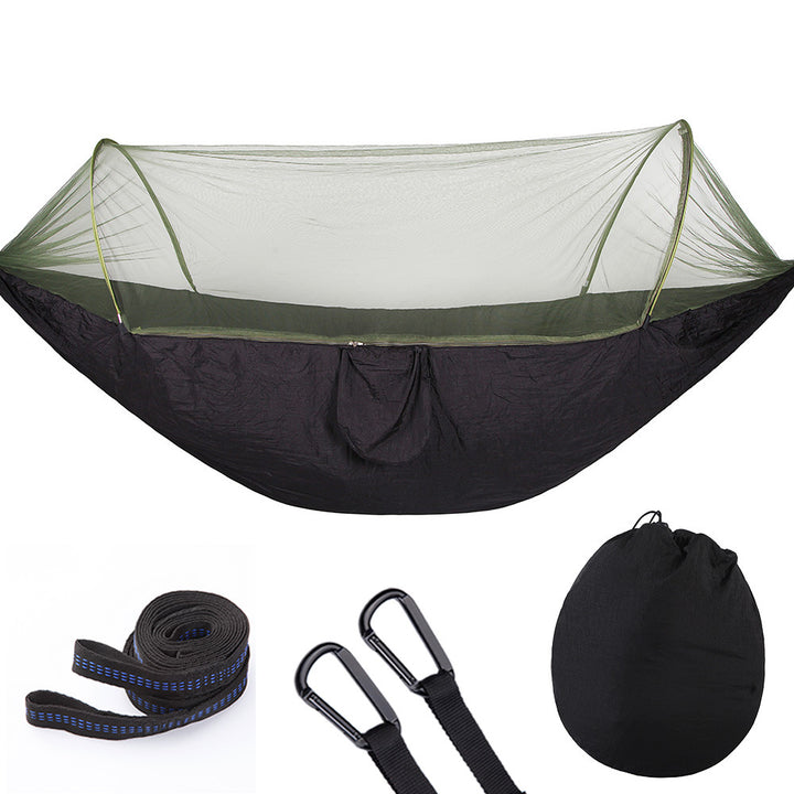 Fully Automatic Quick Opening Hammock With Mosquito Net - Blue Force Sports