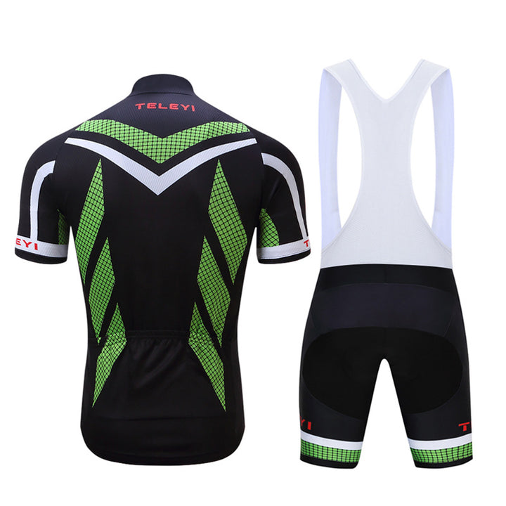 TELEYI black and green short-sleeved jersey - Blue Force Sports