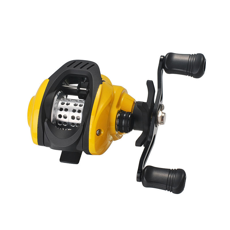 Small Yellow Water Drop Wheel Luya Wheel Fishing Reel Lei Qiang Hit Black Micro-object Modification Wheel - Blue Force Sports
