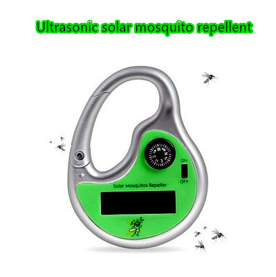 Portable Solar Charging Ultrasonic Electronic Mosquito Repellent - Blue Force Sports
