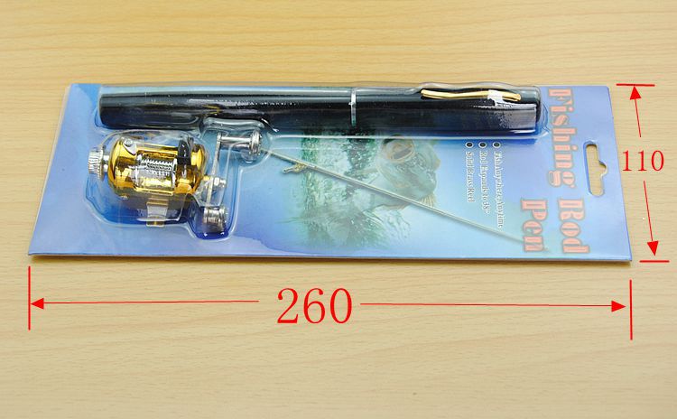 Telescopic drum pen rod fishing gear set - Blue Force Sports