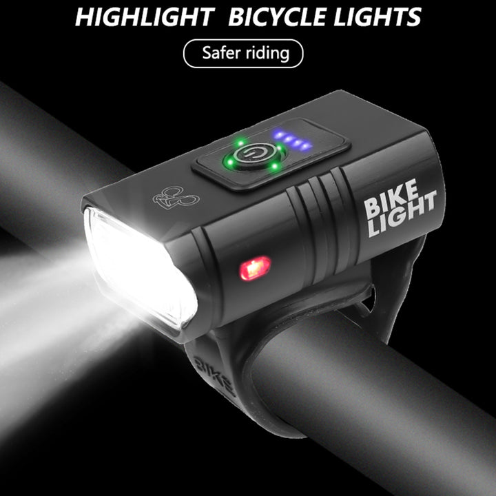 Aluminum alloy bicycle light outdoor flashlight USB - Blue Force Sports