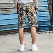 Summer Cotton Camouflage Cargo Shorts - Blue Force Sports