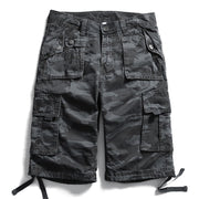 Summer Cotton Camouflage Cargo Shorts - Blue Force Sports