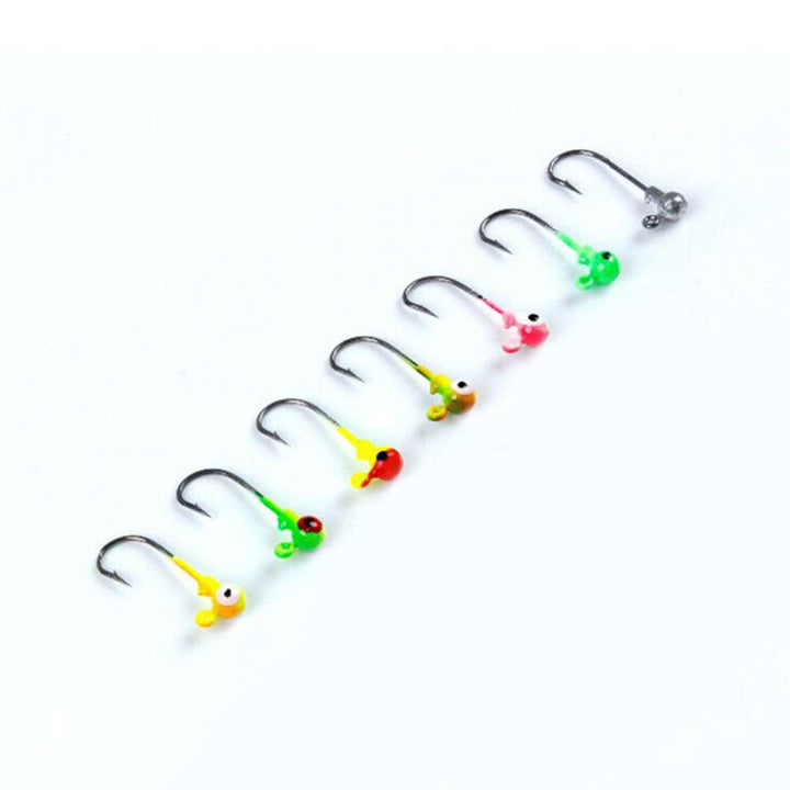 Luya Hook Luminous Color Lead Head Hook Soft Bait Set - Blue Force Sports