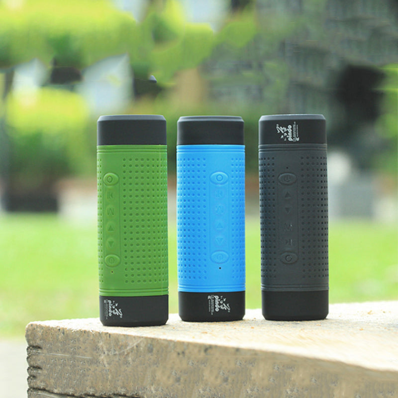 Mini Bicycle Outdoor Bluetooth Speaker Card Radio Flashlight Stereo Handsfree Call Loudspeaker - Blue Force Sports