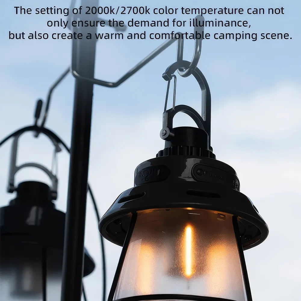 Luz de camping portátil recargable