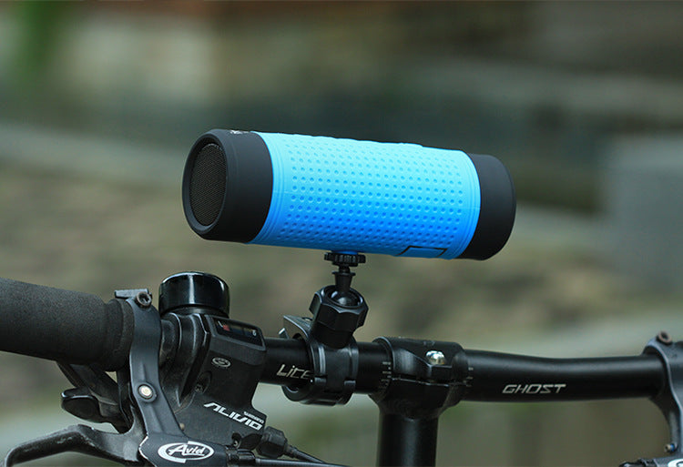 Mini Bicycle Outdoor Bluetooth Speaker Card Radio Flashlight Stereo Handsfree Call Loudspeaker - Blue Force Sports