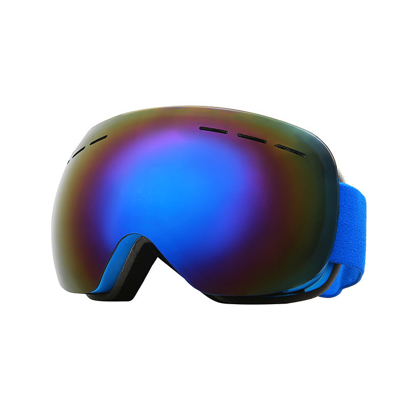 Ski Goggles Big Spherical Glasses Cocker Myopia Glasses - Blue Force Sports