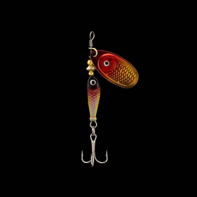 Señuelo de pesca giratorio de metal