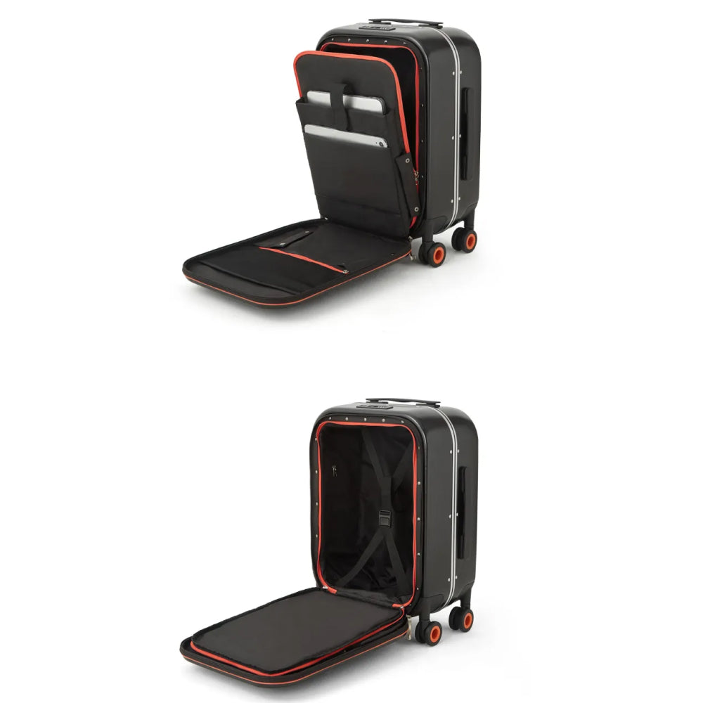 Innovatives Handgepäck-Hartschalen-Trolley mit Aluminiumrahmen