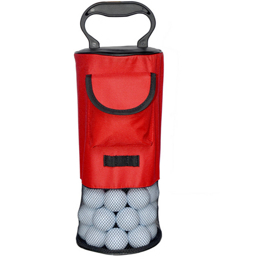 Detachable Portable Pick Up Retriever Zipper Storage Bag Ball Collector Outdoor Sport Gear - Blue Force Sports