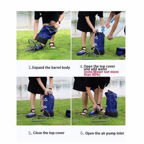 Outdoor Shower Bag Camping Folding Shower - Blue Force Sports