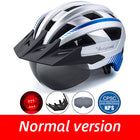 Driving helmet LED USB rechargeable bicycle helmet - Blue Force Sports