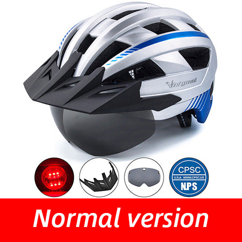 Driving helmet LED USB rechargeable bicycle helmet - Blue Force Sports