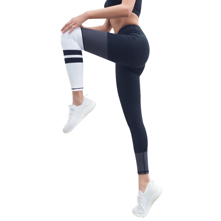 High waist stretch fitness tights - Blue Force Sports
