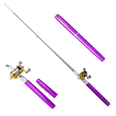 Telescopic drum pen rod fishing gear set - Blue Force Sports