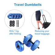 Water filled dumbbells - Blue Force Sports