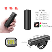 Bicycle light headlights night riding glare flashlight USB charging - Blue Force Sports