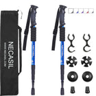 Newcastle Four-section Trekking Straight Trekking Poles - Blue Force Sports