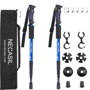 Newcastle Four-section Trekking Straight Trekking Poles - Blue Force Sports