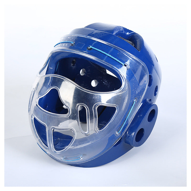 Helm Pelindung Kepala Karate Taekwondo Sanda Head Integrated - Blue Force Sports