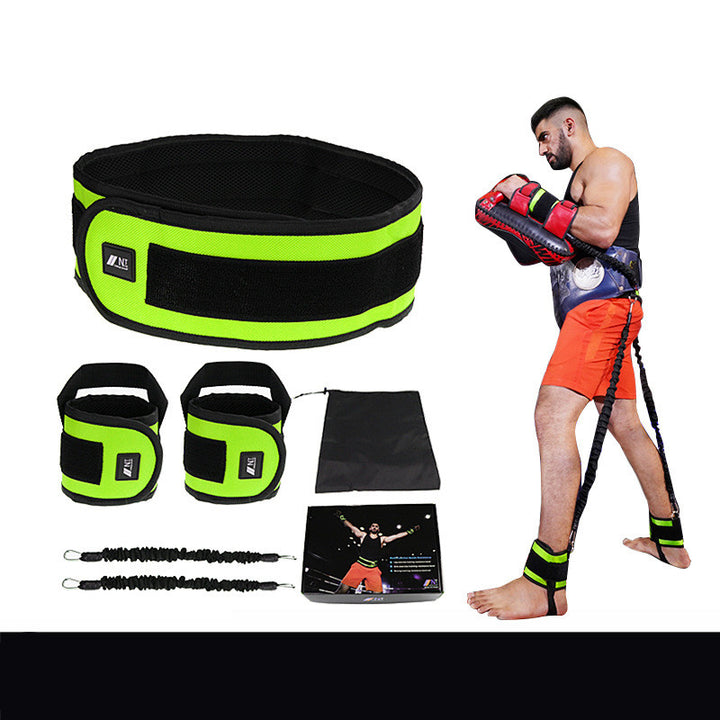 Leg Squat Boxing Combat Training Resistance Bands Fitness Combat Fighting Resistance Force Agility Workout Exercise Equipment - Blue Force Sports