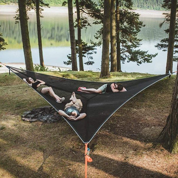 Folding Portable Mesh Hammock - Blue Force Sports