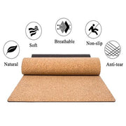 7 Chakra Cork Yoga Mat - Blue Force Sports