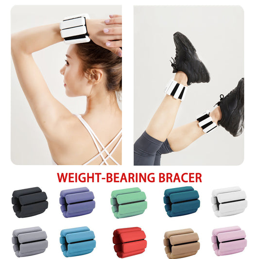 Silicone Bearing Bracer Adjustable Waterproof Yoga Pilates Training Exercise Fitness Wristband - Blue Force Sports