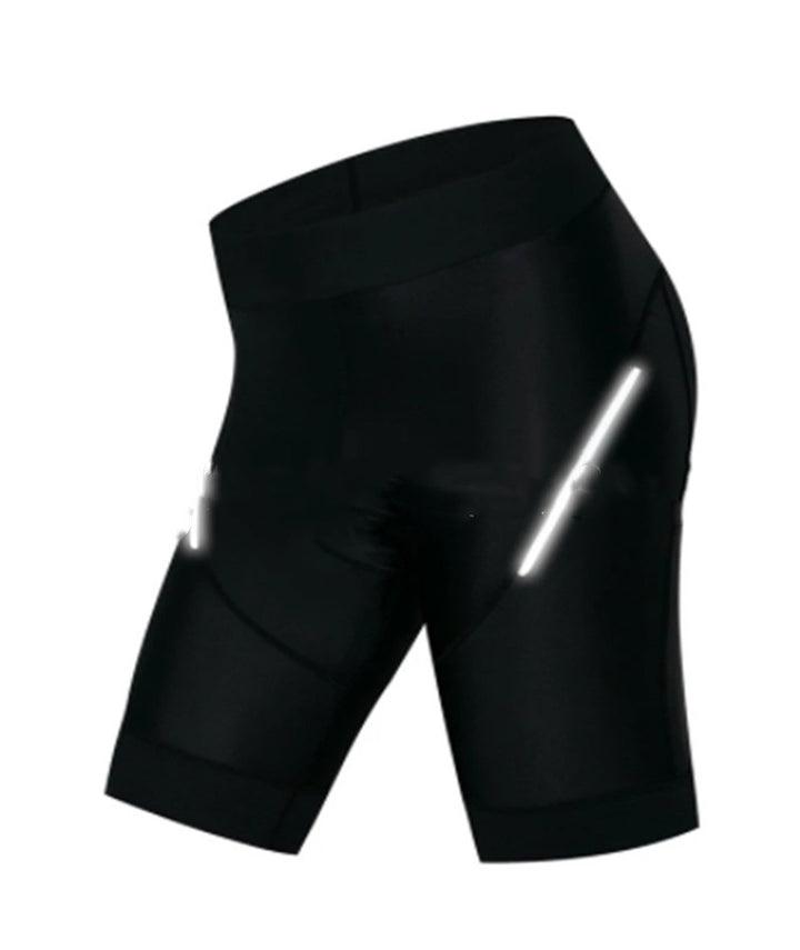 Pure Black Breathable Reflective Cycling Pants - Blue Force Sports