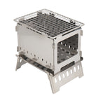 Outdoor Folding Card Stove Barbecue Rack - Blue Force Sports