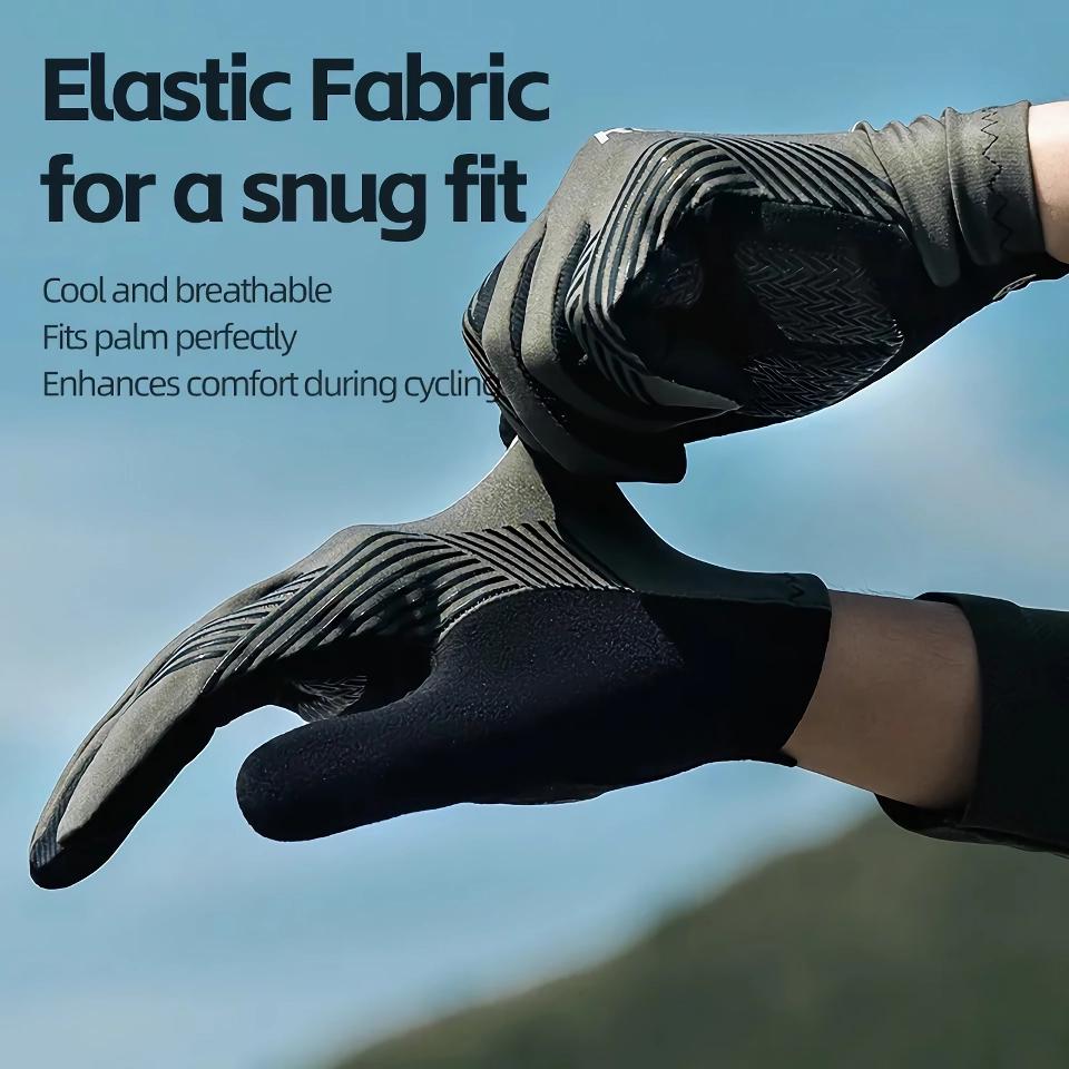 Atmungsaktive Fahrradhandschuhe mit Vollfinger-Design, Unisex