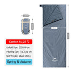 Lightweight Envelope Sleeping Bag for Mild-Weather Camping
