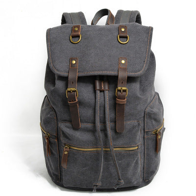 Casual Backpack Canvas Men's Bag - Blue Force Sports