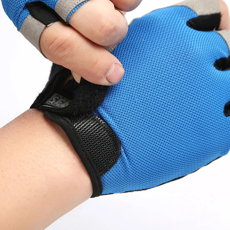 Atmungsaktive Halbfinger-Fahrradhandschuhe für Unisex