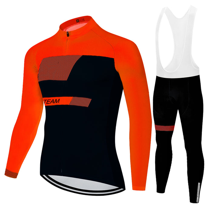 New Summer Breathable Cycling Jersey Long Sleeve Suit - Blue Force Sports
