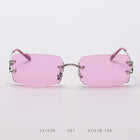Rimless cut edge sunglasses - Blue Force Sports