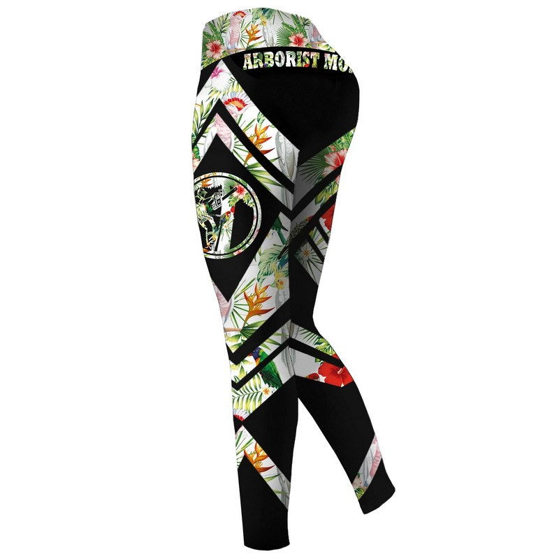 Ms high waist and the geometry dot printing pants - Blue Force Sports