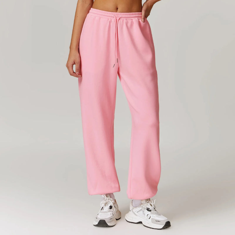 Jogginghose mit hoher Taille und lockerer Passform