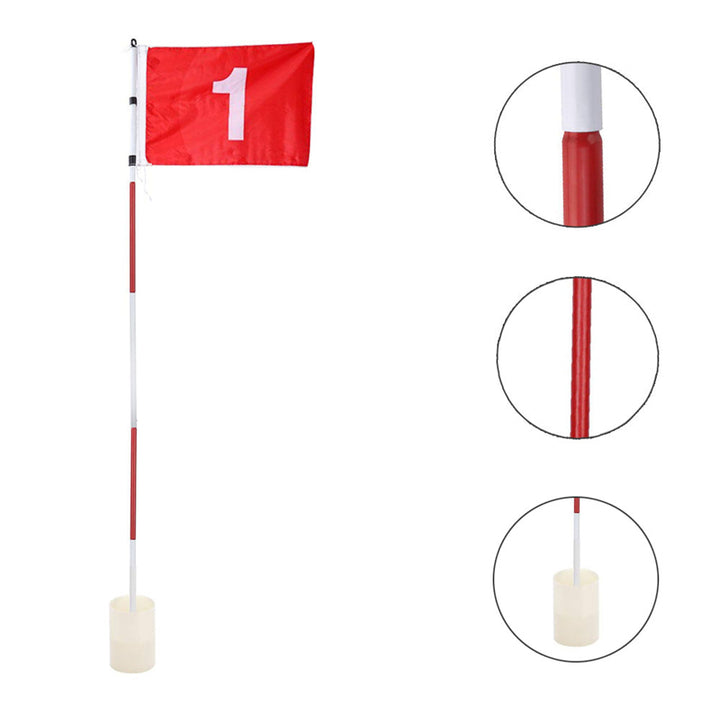 Golf three-section flagpole - Blue Force Sports