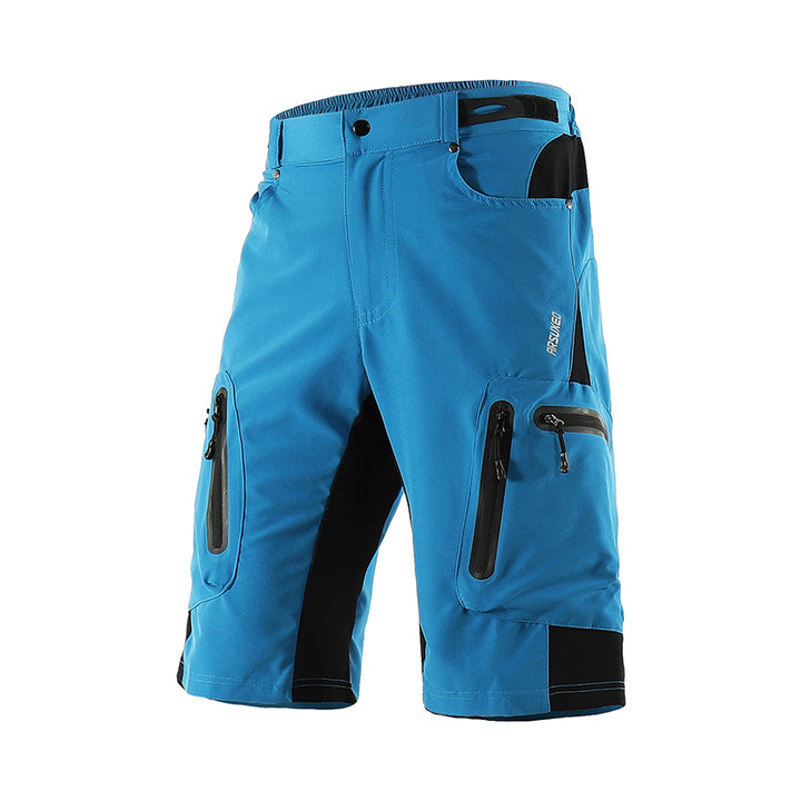 Outdoor Mountaineering Downhill Off Road Mountain Bike Five Point Cycling Shorts - Blue Force Sports