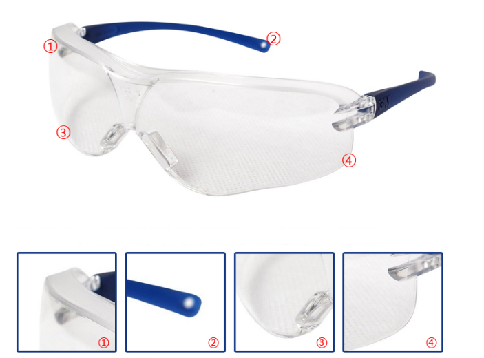 Goggles windproof dustproof sandproof anti-fog - Blue Force Sports