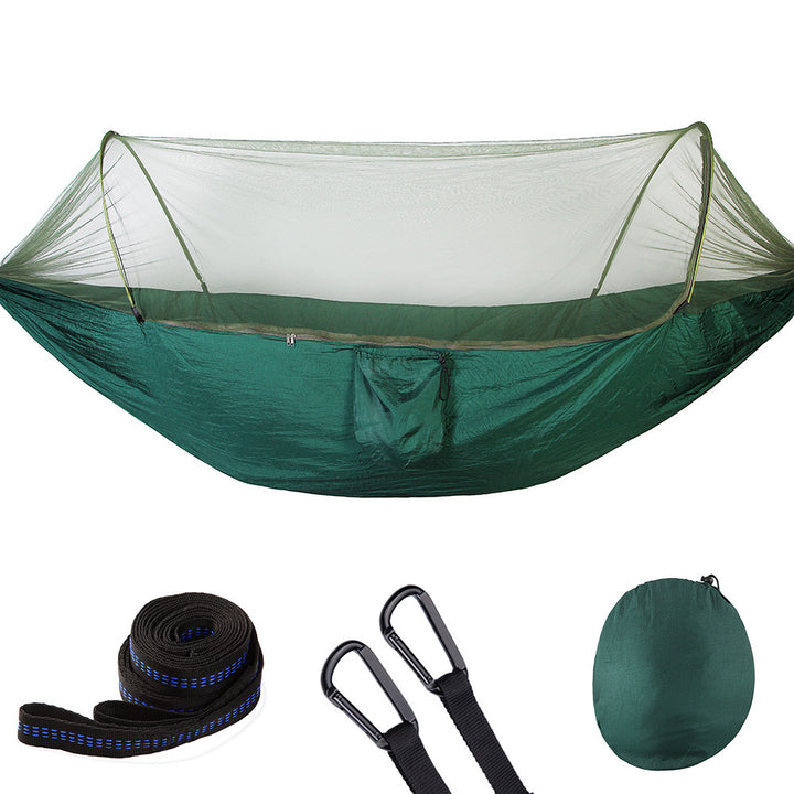 Fully Automatic Quick Opening Hammock With Mosquito Net - Blue Force Sports