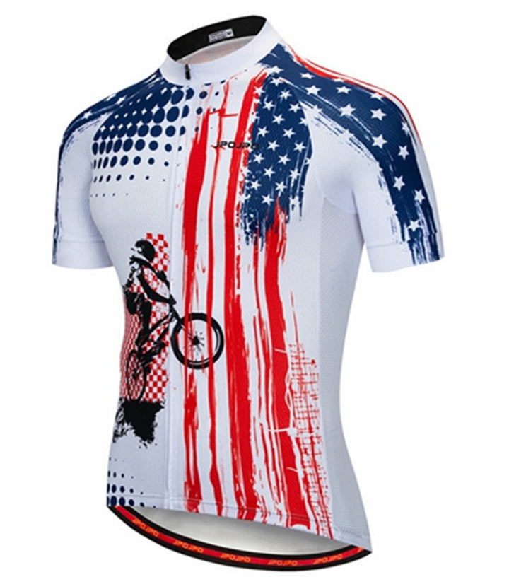 Men's And Women's Summer Cycling Jersey Tops, Breathable Outdoor Cycling Jerseys - Blue Force Sports