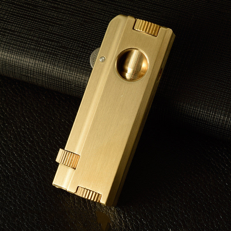 Vintage Metal Brass Heavy Duty Trench Lighter - Blue Force Sports