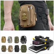 Outdoor Sports Molle Tactical Pocket Male 5.5 6 Inch Waterproof Mobile Phone Bag - Blue Force Sports